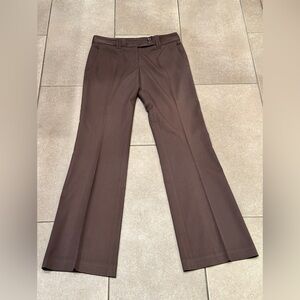 BCBG Size 2 Brown Flared Trousers